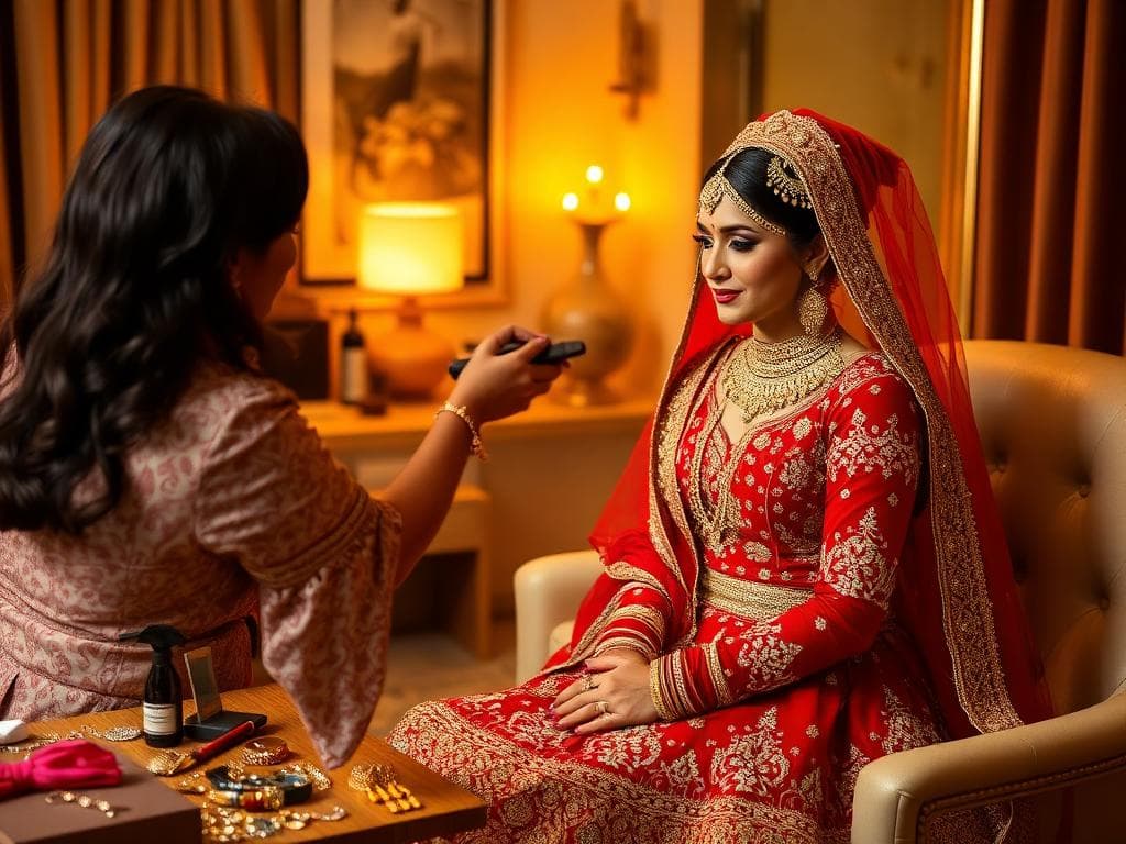 Ethnic wear outfit coordination for festive occasion