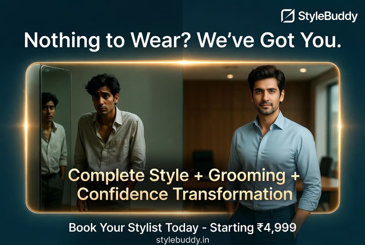 Hire Stylist for grooming transformation — nothing to wear solved by StyleBuddy