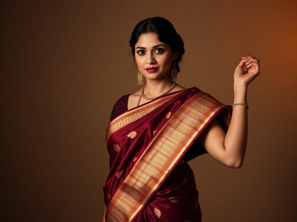 Styled Chikankari saree look by StyleBuddy