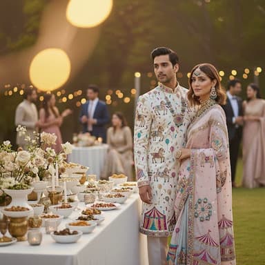How to Coordinate Wedding Couple Looks Without Looking Matchy-Matchy